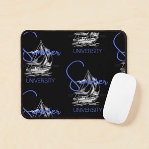 Black Summer University Mouse Pad